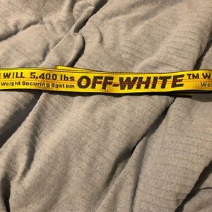 Off-White Yellow Industrial Belt